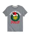 Hybrid Big Boys The Grinch Being Jolly Graphic Tee In Grey