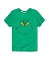 Hybrid Big Boys The Grinch Face Graphic Tee In Green