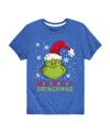 Hybrid Big Boys The Grinch Merry Grinchmas Graphic Tee In Blue