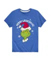 Hybrid Big Boys Merry Grinchmas Graphic Tee In Blue