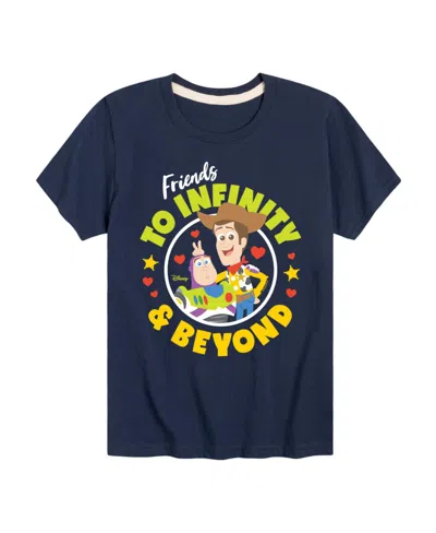 Hybrid Kids' Big Boys Toy Story To Infinity And Beyond Graphic Tee In Blue