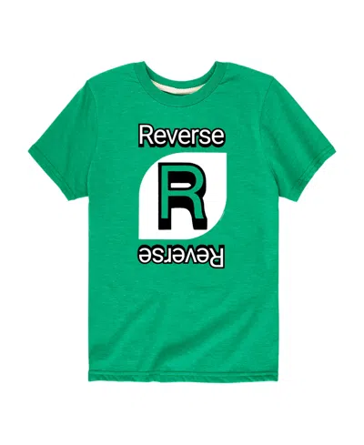 Hybrid Kids' Big Boys Uno Reverse Graphic T-shirt In Green