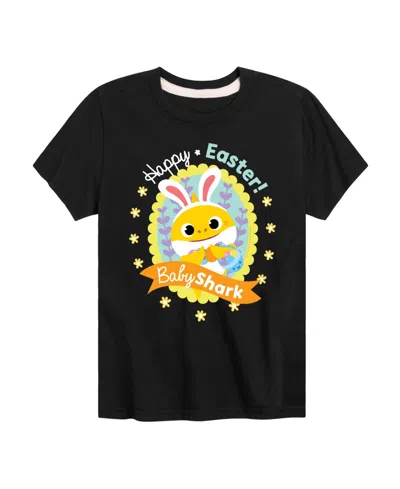 Hybrid Boys' Toddler 2t-5t Baby Shark Happy Easter Short-sleeve Graphic T-shirt In Black