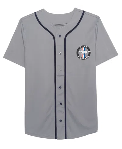 Hybrid Men's Ford Mustang Baseball Jersey Shirt In Gray
