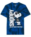 Hybrid Men's Joe Cool Washed Short Sleeve Tee In Blue Spiral Wash