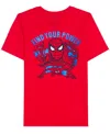 Hybrid Big Boys Find Your Spider Short Sleeve Graphic T-shirt In Red