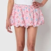 Hybrid Tees Cinnamaroll Blubble With Built In Shorts Womens Juniors Pleated Skirt In Pink