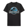 Hybrid Tees Little & Big Kid Boys Crew Neck Short Sleeve Regular Fit Jurassic World Graphic T-shirt In Black