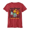 Hybrid Tees Little & Big Kid Boys Crew Neck Short Sleeve Regular Fit Pokeman Graphic T-shirt In Red