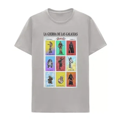 Hybrid Tees Little & Big Kid Boys Crew Neck Short Sleeve Regular Fit Star Wars Graphic T-shirt In Silver