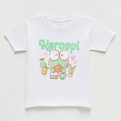 Hybrid Tees Little & Big Kid Girls Crew Neck Short Sleeve Regular Fit Hello Kitty Graphic T-shirt In White