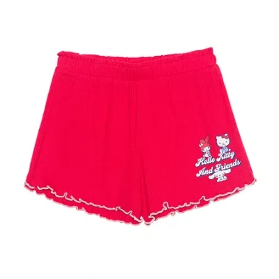 Hybrid Tees Little & Big Kid Girls Hello Kitty Pull-on Short In Red