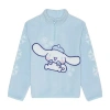 Hybrid Tees Little & Big Kid Girls Mock Neck Long Sleeve Cinnamoroll Quarter-zip Pullover In Blue