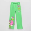 Hybrid Tees Little & Big Kid Girls Regular Fit Grinch Fleece Pull-on Pant In Green