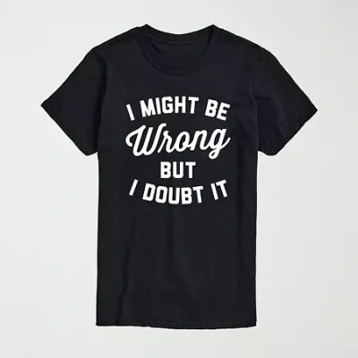 Hybrid Tees Mens Crew Neck Short Sleeve Regular Fit Big And Tall Graphic T-shirt In Black