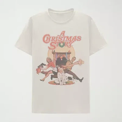 Hybrid Tees Mens Crew Neck Short Sleeve Regular Fit Graphic T-shirt In White