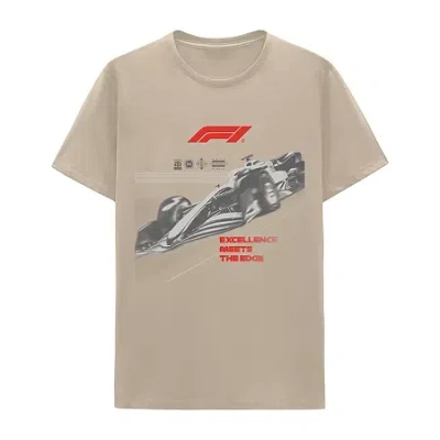 Hybrid Tees Mens Crew Neck Short Sleeve Regular Fit Graphic T-shirt In Neutral