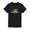Hybrid Tees Mens Crew Neck Short Sleeve Regular Fit Jurassic World Big And Tall Graphic T-shirt In Black
