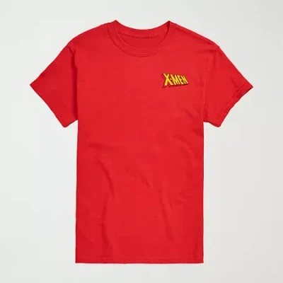 Hybrid Tees Mens Crew Neck Short Sleeve Regular Fit Marvel Big And Tall Graphic T-shirt In Red