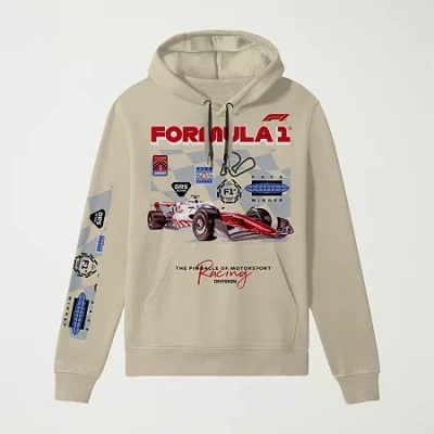 Hybrid Tees Mens Long Sleeve Fleece Hoodie In Brown