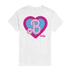 Hybrid Tees Mens Short Sleeve Barbie The Movie Graphic T-shirt In White
