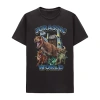Hybrid Tees Mens Short Sleeve Regular Fit Jurassic World Graphic T-shirt In Black