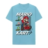 Hybrid Tees Mens Short Sleeve Regular Fit Super Mario Graphic T-shirt In Blue