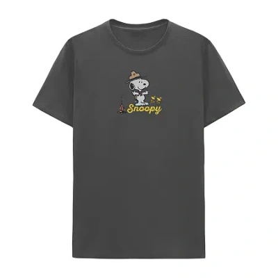 Hybrid Tees Mens Short Sleeve Snoopy Graphic T-shirt In Animal Print