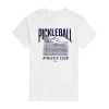 Hybrid Tees Mens Short Sleeve Snoopy Pickleball Graphic T-shirt In White
