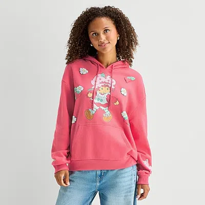 Hybrid Tees Strawberry Shortcake Hoodie Womens Long Sleeve Strawberry Shortcake Hoodie In Red