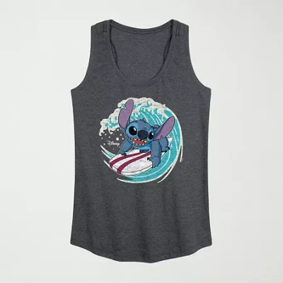 Hybrid Tees Womens Crew Neck Sleeveless Tank Top In Black