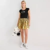 Hybrid Tees Womens Juniors Hello Kitty A-line Skirt In Yellow