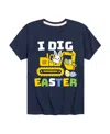 Hybrid Toddler Boys I Dig Easter Graphic T-shirt In Blue