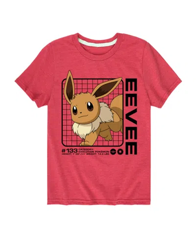 Hybrid Babies' Toddler Boys Pokemon Eevee Graphic T-shirt In Red