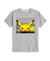 Hybrid Toddler Boys Pokemon Pikahu Graphic T-shirt In Gray