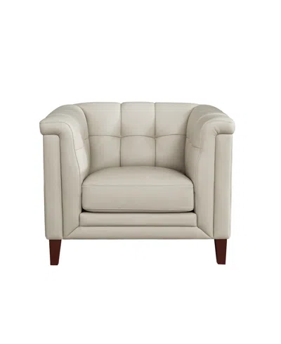 Hydeline Arvo 38" Top Grain Leather Chair In Neutral