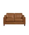 HYDELINE BELLA 60" TOP GRAIN LEATHER LOVESEAT