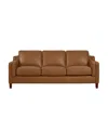 HYDELINE BELLA 84" TOP GRAIN LEATHER SOFA COUCH