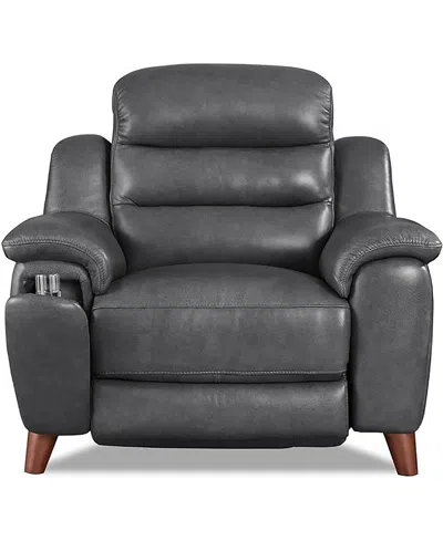 Hydeline Dream Power Headrest Zero Gravity 44" Recliner In Steel Gray