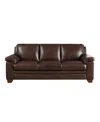 HYDELINE MAGNUM 84" TOP GRAIN LEATHER SOFA