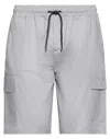 Hydra Clothing Man Shorts & Bermuda Shorts Grey Size S Cotton