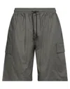 Hydra Clothing Man Shorts & Bermuda Shorts Military Green Size Xs Cotton In Green