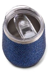Hydragear Bling Stainless Steel Wine Tumbler In Blue