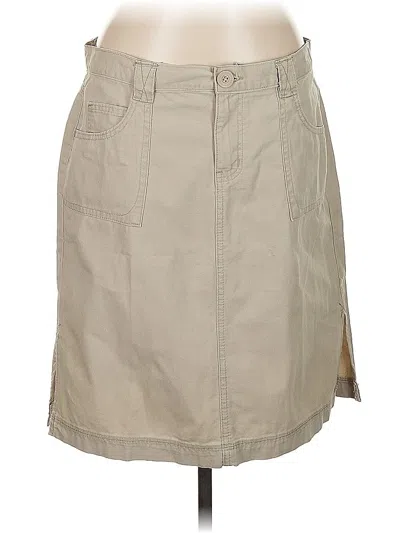 Pre-owned Hydraulic Casual Skirt In Tan