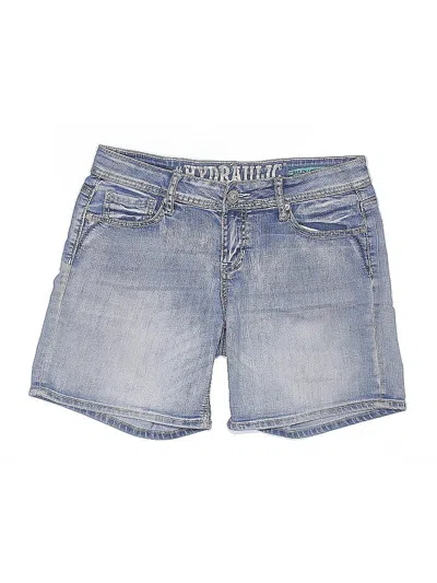 Pre-owned Hydraulic Denim Shorts In Blue