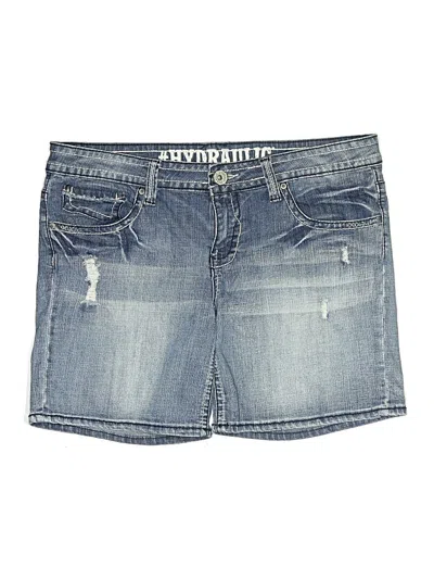 Pre-owned Hydraulic Denim Shorts In Blue
