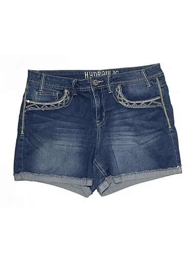 Pre-owned Hydraulic Denim Shorts In Blue