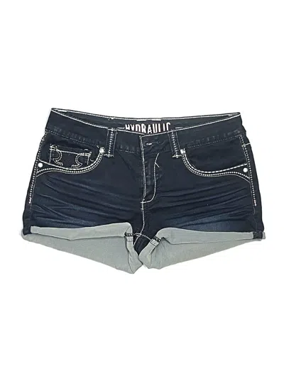 Pre-owned Hydraulic Denim Shorts In Blue