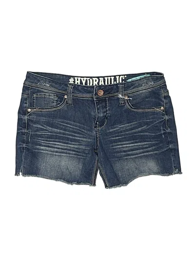 Pre-owned Hydraulic Denim Shorts In Blue