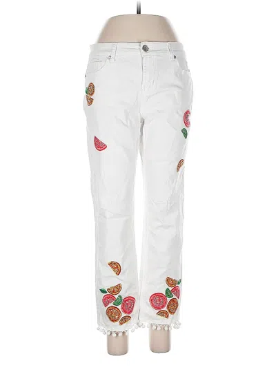 Pre-owned Hydraulic Jeans In White